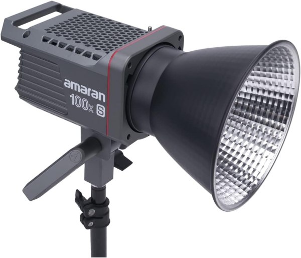 Aputure amaran 100x S Bi Color Bowens Mount Point Source LED Video Light  100W Output 2700 6500k 30 500lux 1m Bluetooth App Control 9 Built in Lightin Lighting