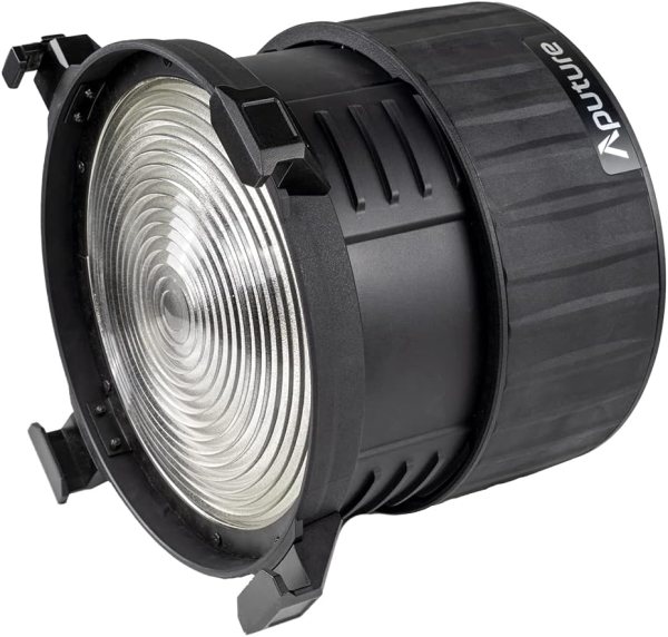 Aputure F10 Fresnel Attachment for LS 600d LED Light     15 to 45   Variable Beam Angle  Dual Lens Design Lighting