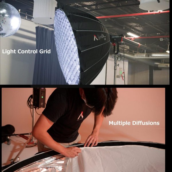 Aputure Light Dome 150 Softbox   150cm Deep Parabolic Bowens Mount for Aputure   Amaran Lights SoftBox & Reflectors