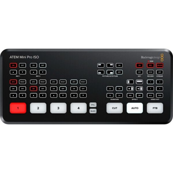 Blackmagic Design ATEM Mini Pro ISO     HDMI Live Streaming   ISO Recording Switcher Production Switchers & Converters 