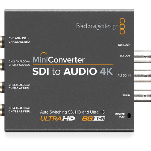 Blackmagic Design Mini Converter SDI to Audio 4K     Professional SDI Audio De Embedding Production Switchers & Converters 