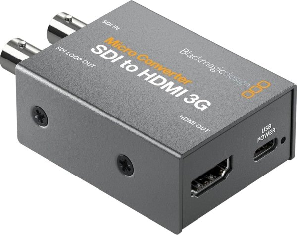 Blackmagic Micro Converter BiDirectional SDI/HDMI 3G with Power Supply – Compact HD Video Converter Production Switchers & Converters 