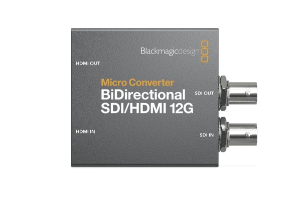 Blackmagic Micro Converter BiDirectional SDI HDMI 12G with Power Supply     Compact 4K Professional Converter Professional Audio