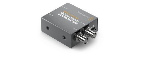 Blackmagic Micro Converter BiDirectional SDI HDMI 12G with Power Supply     Compact 4K Professional Converter Professional Audio