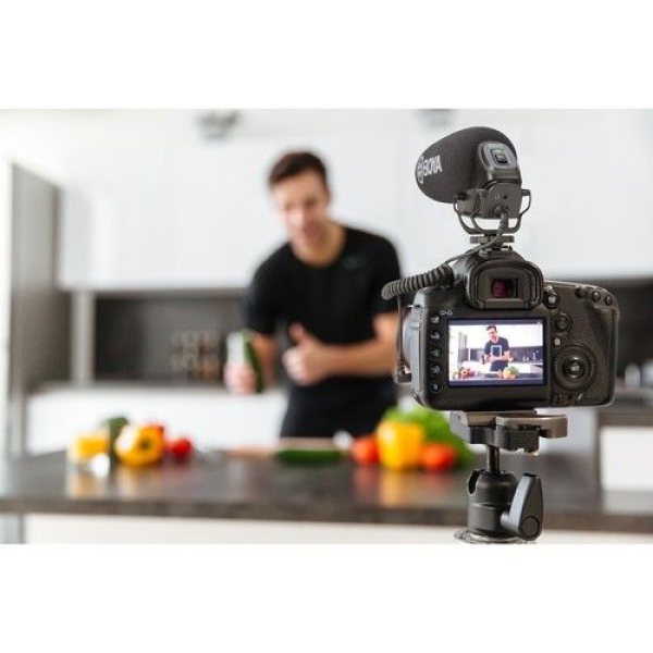 BOYA BY BM3030 On Camera Super cardioid Shotgun Microphone for DSLR  Cameras  and Smartphones Professional Audio