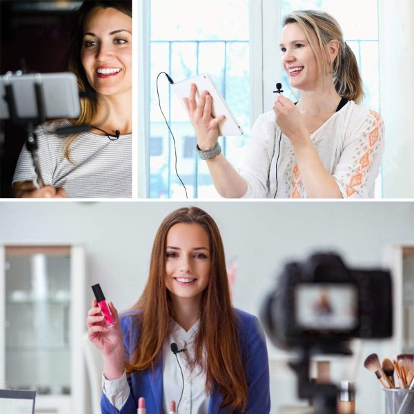 BOYA BY MM1  Omnidirectional Lavalier Microphone Professional Audio Recording Microphone Professional Audios