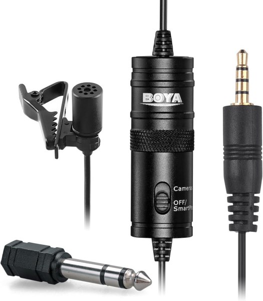 BOYA BY MM1  Omnidirectional Lavalier Microphone Professional Audio Recording Microphone Professional Audios