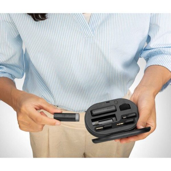 BOYA BY WM3U Compact Wireless Microphone System for Smartphones  Cameras  and Mobile Devices  2 4 GHz  Professional Audio