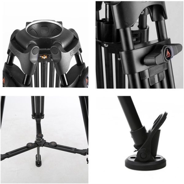 E Image EK650 Professional Compact Tripod with Fluid Head  75mm  Tripods