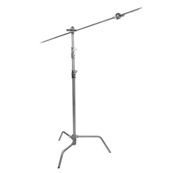 E Image LCS 03 C Steel Light C Stand with Grip Kit and Extension Arm   Heavy Duty   Portable Light Stands
