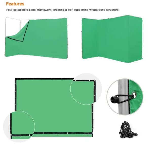 E Image MB42 Collapsible Background     Large  Portable  and Easy to Use Backdrop 