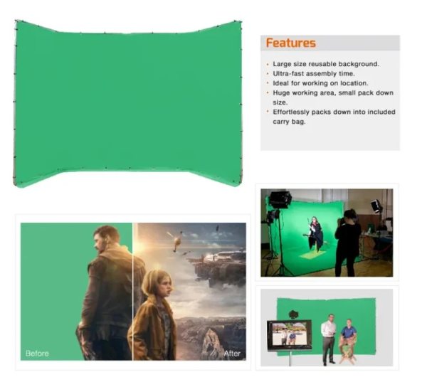 E Image MB42 Collapsible Background     Large  Portable  and Easy to Use Backdrop 