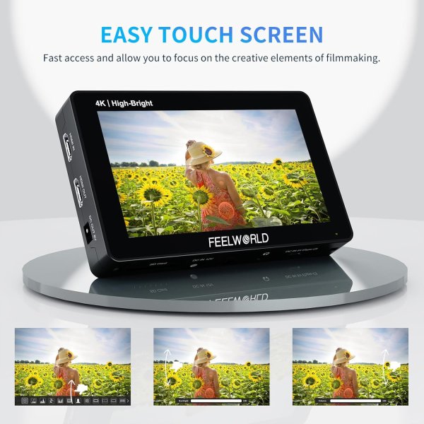FEELWORLD F6 PLUSX 5 5  1600nit High Bright Touchscreen Monitor   4K HDMI  HDR  3D LUT Pro Videos