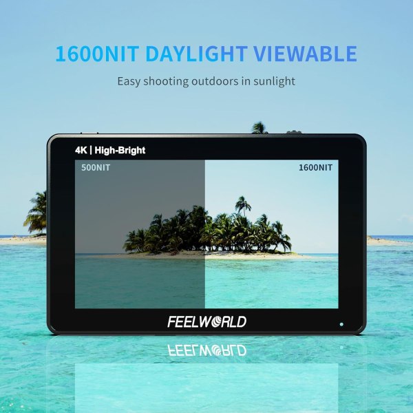 FEELWORLD F6 PLUSX 5 5  1600nit High Bright Touchscreen Monitor   4K HDMI  HDR  3D LUT Pro Videos