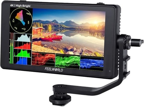 FEELWORLD LUT6E   6  Touch Screen Camera Monitor with 1600 Nit Brightness   3D LUT Pro Videos