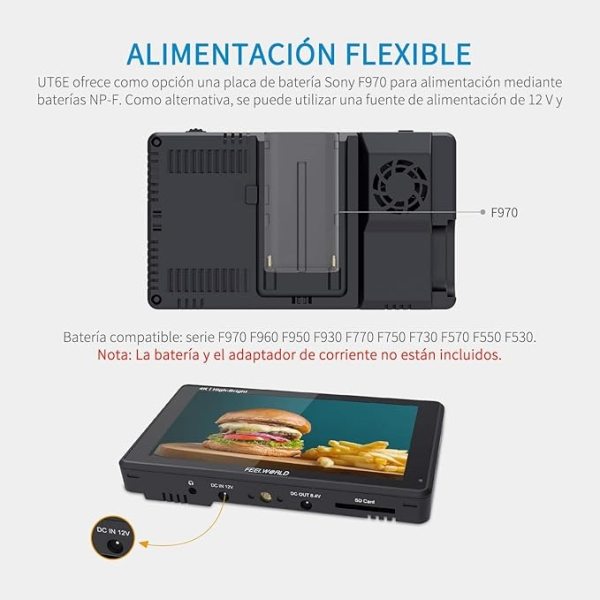 FEELWORLD LUT6E   6  Touch Screen Camera Monitor with 1600 Nit Brightness   3D LUT Pro Videos
