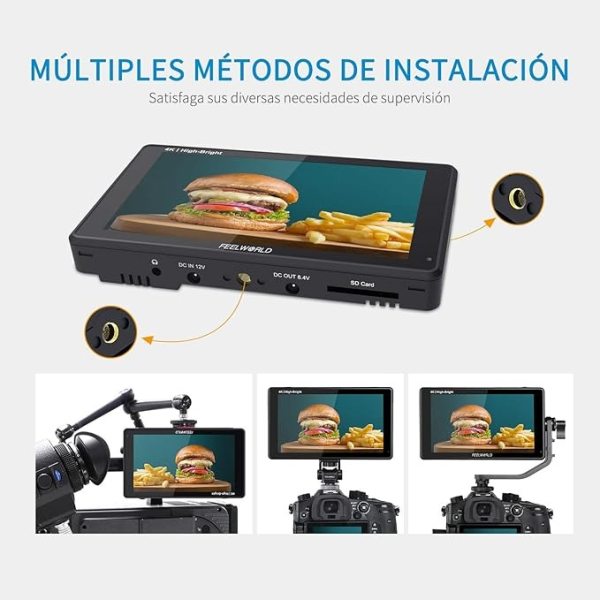 FEELWORLD LUT6E   6  Touch Screen Camera Monitor with 1600 Nit Brightness   3D LUT Pro Videos