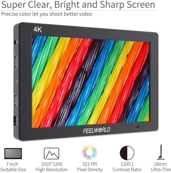 FEELWORLD T7 7  4K HDMI Camera Monitor   Full HD IPS  Peaking Focus  Aluminum Body Pro Videos