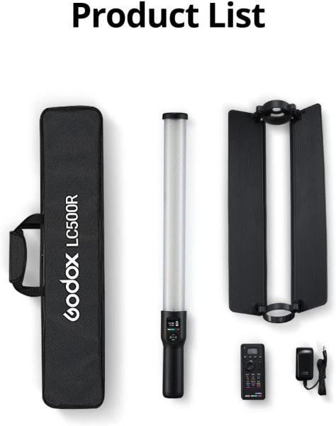 Godox LC500R RGB LED Light Stick     2500K 8500K  Full Color with Remote Control Lighting