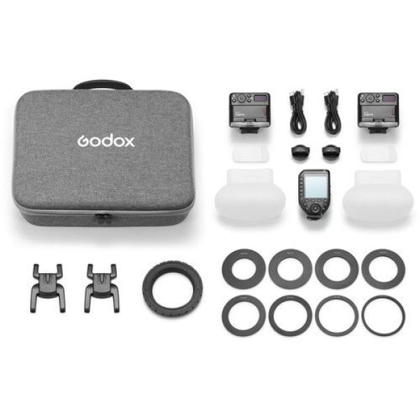 Godox MF12 Dental Macro Flash  2 Light Kit  with Sony Trigger     Precision Lighting for Macro Photography Flashes Trigger & Remote