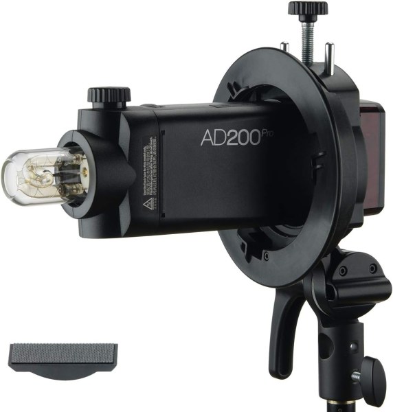 Godox S2 Bowen Mount S Type Flash Holder Bracket for Godox V1 V860II AD200 AD200Pro AD400Pro Speedlite Strobe Flash Lighting