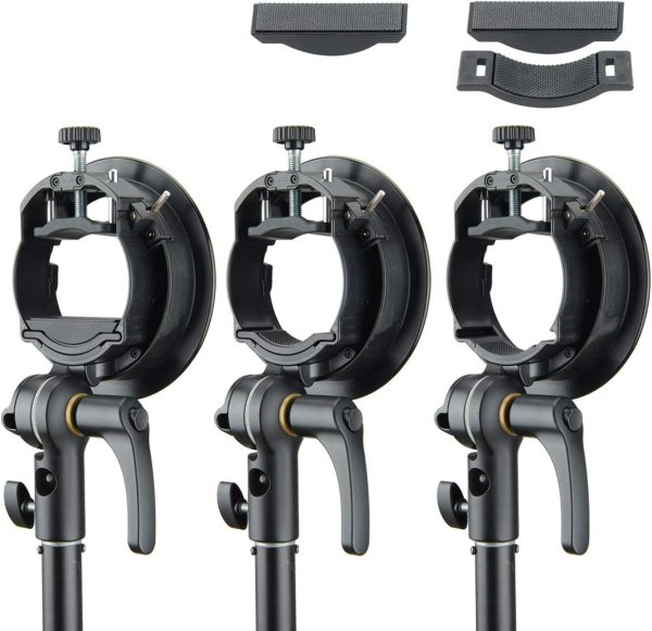 Godox S2 Bowen Mount S Type Flash Holder Bracket for Godox V1 V860II AD200 AD200Pro AD400Pro Speedlite Strobe Flash Lighting