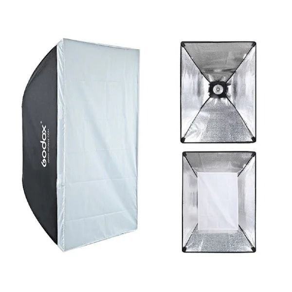 Godox SK400II Studio 2 Head Kit with Softboxes  Stands  and Wireless Control Lighting