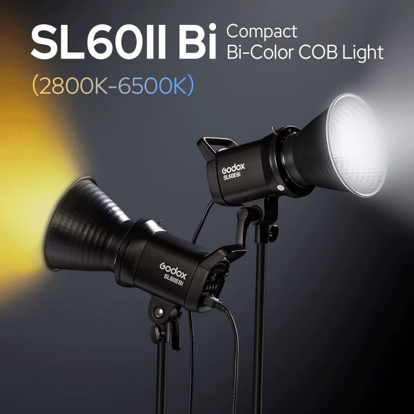 Godox SL60IIBi Bi Color LED Video Light     2800K 6500K with Wireless Control Lighting