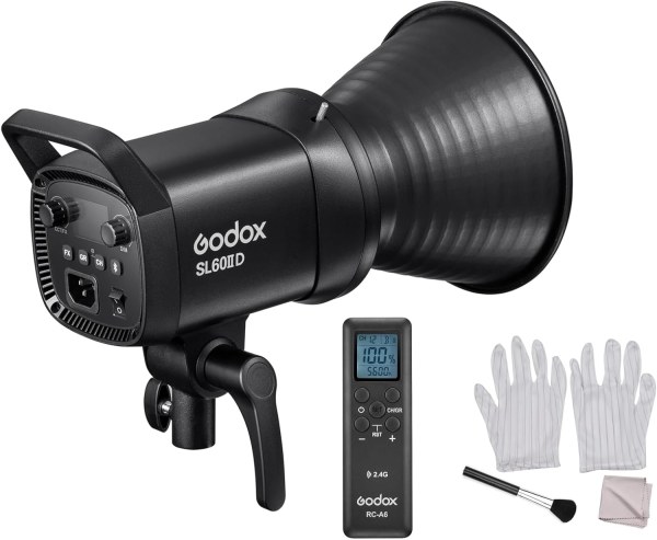 Godox SL60IID Portable Studio LED Video Light     70W Photography Fill Light with Bowens Mount Lighting