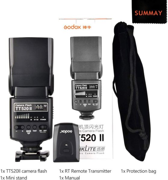 Godox Thinklite TT520II     Versatile Camera Flash with 433MHz Wireless Signal for Canon  Nikon  Pentax  and Olympus Flashes Trigger & Remote