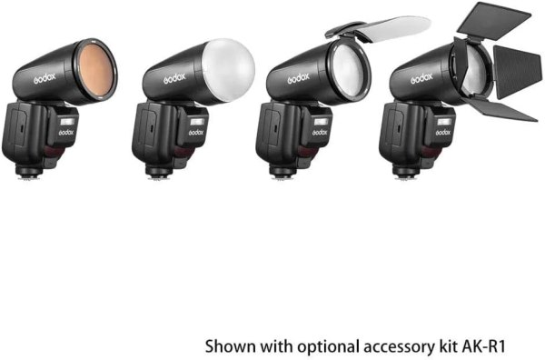 Godox V1Pro C Round Head Flash with 2 4G Wireless HSS for Canon E TTL Cameras Flashes Trigger & Remote