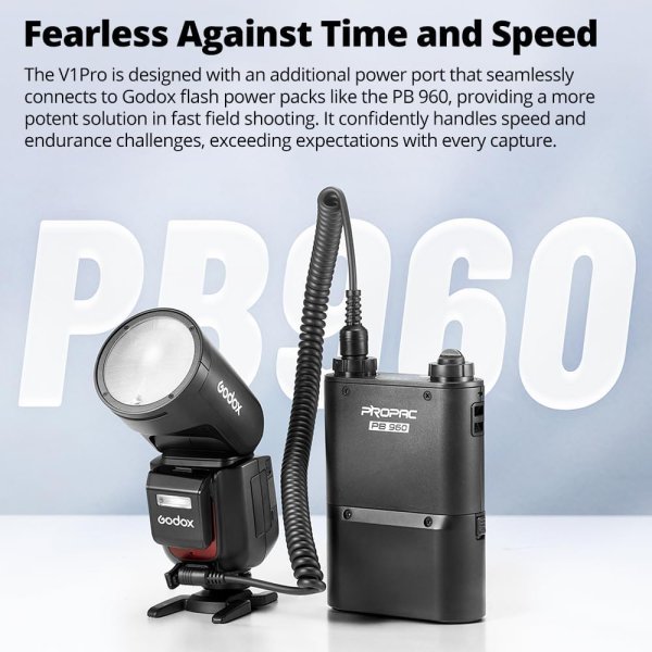 Godox V1Pro C Round Head Flash with 2 4G Wireless HSS for Canon E TTL Cameras Flashes Trigger & Remote