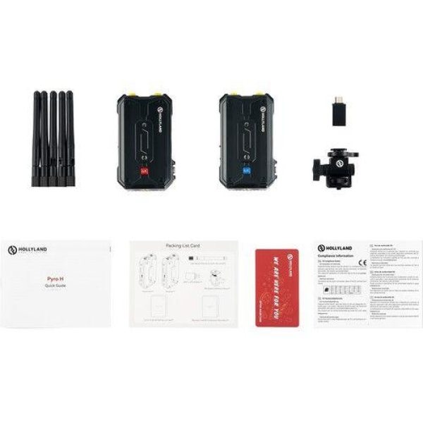 Hollyland Pyro H 4K HDMI Wireless Video Transmission System     Ultra Low Latency  High Quality Streaming Pro Videos