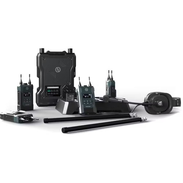 Hollyland Solidcom M1     Full Duplex Wireless Intercom System  4 Beltpacks  for Seamless Team Communication Professional Audios