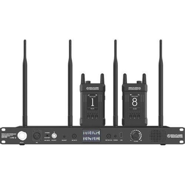 Hollyland Syscom 1000T 8B Full Duplex Intercom System     8 Beltpacks   Headsets  Reliable Communication Professional Audios