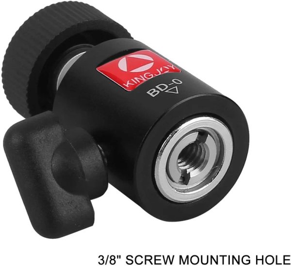 Kingjoy KT 100 BD 0 Aluminum Steel Mini Ball Head Mini Travel Tabletop Tripod Tripods