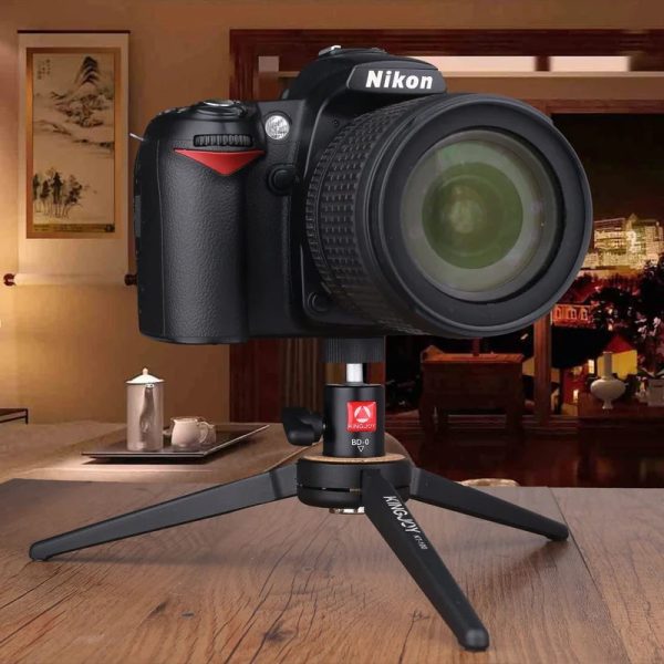 Kingjoy KT 100 BD 0 Aluminum Steel Mini Ball Head Mini Travel Tabletop Tripod Tripods