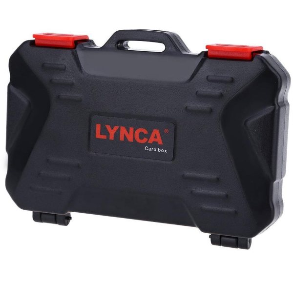 Lynca KH10 Black Memory Card Storage Box     Durable   Portable Card Organizer Memory Card & Card Reader