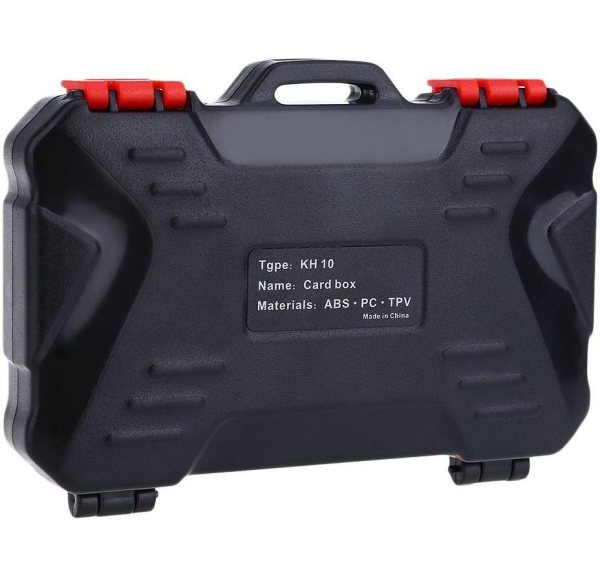Lynca KH10 Black Memory Card Storage Box     Durable   Portable Card Organizer Memory Card & Card Reader
