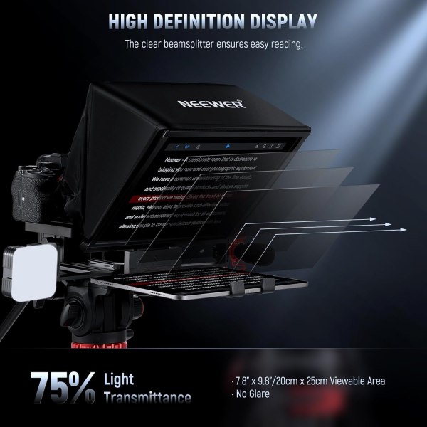 NEEWER Teleprompter X14 II with RT113 Remote & App Control – 14
