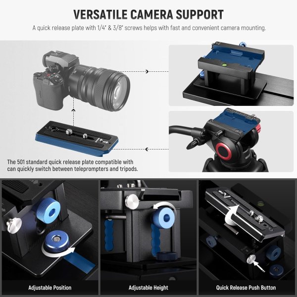 NEEWER Teleprompter X17 II with RT113 Remote & APP Control – 17