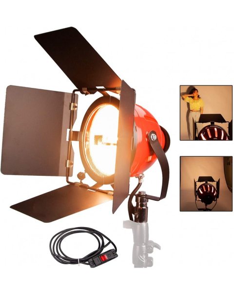 NICEFOTO 800W Red Head Light SPOTLIGHT with DIMMER for Studio Photography RDG 800 Lighting