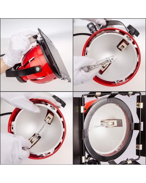 NICEFOTO 800W Red Head Light SPOTLIGHT with DIMMER for Studio Photography RDG 800 Lighting