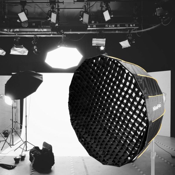 Nicefoto 90CM Deep Umbrella Softbox with Grid SoftBox & Reflectors