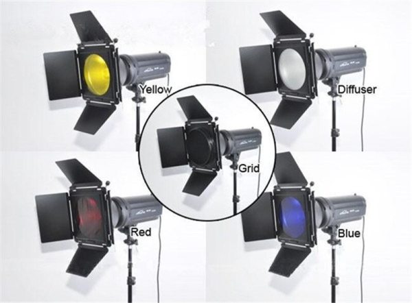 NICEFOTO Barn Door Filter Kit SN 02   Versatile Lighting Control for Photographers Lighting