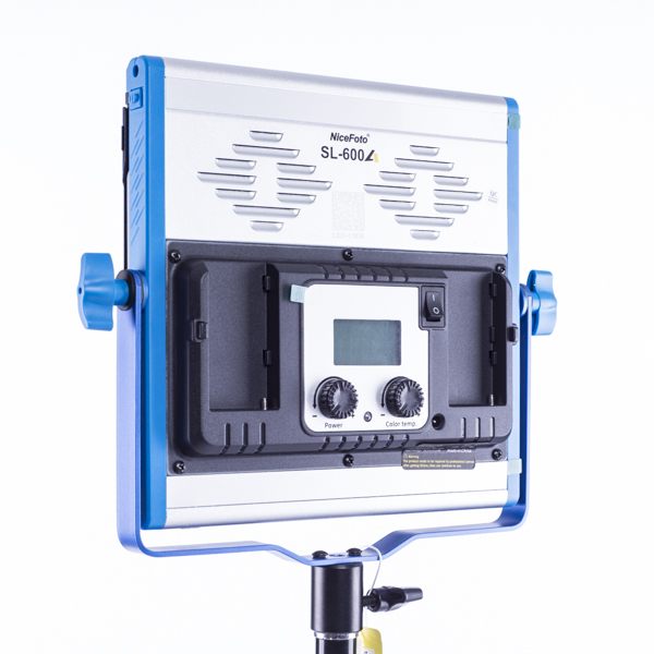 NiceFoto SL 600A Video LED Panel Light 30w Bi Colour 3200K 6500K Lighting