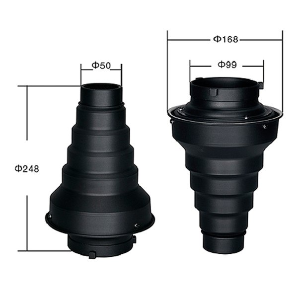 Nicefoto SN 08 Snoot for Studio Flash Head with Bowens S Fitting   Precision Light Control Flashes Trigger & Remote
