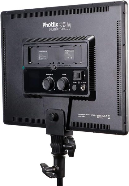 Phottix Nuada S3 VLED Video Light   Soft   Professional LED Panel Lighting