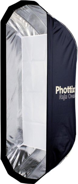 Phottix Raja Oval Quick Folding Softbox 50x120cm  20 x47       Perfect for Soft   Even Lighting SoftBox & Reflectors