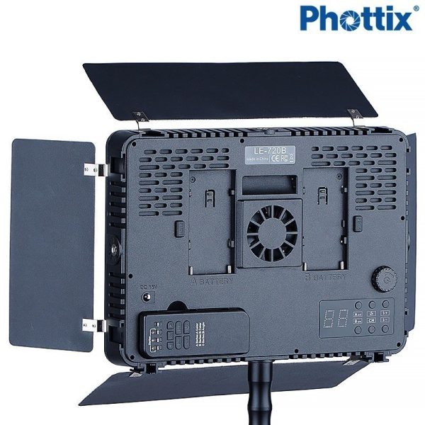 Phottix VLED 720 Video Light   Powerful LED Panel with AC Adapter Lighting